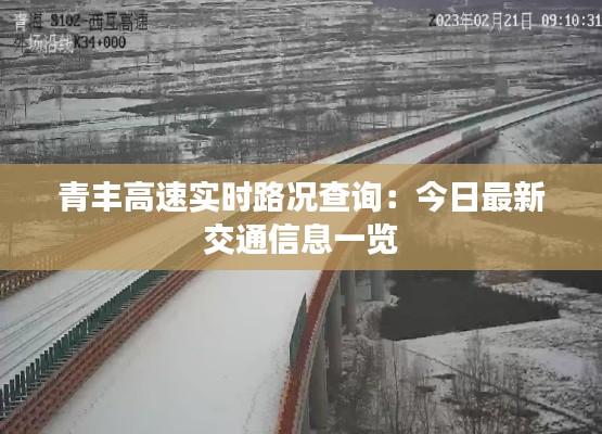青丰高速实时路况查询：今日最新交通信息一览