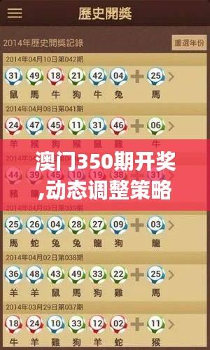 澳门350期开奖,动态调整策略执行_游戏版7.736