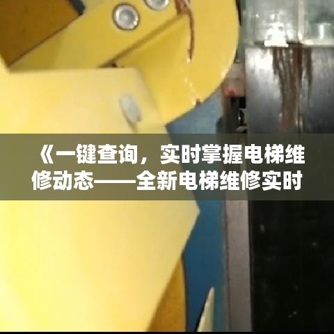《一键查询，实时掌握电梯维修动态——全新电梯维修实时查询网站上线》