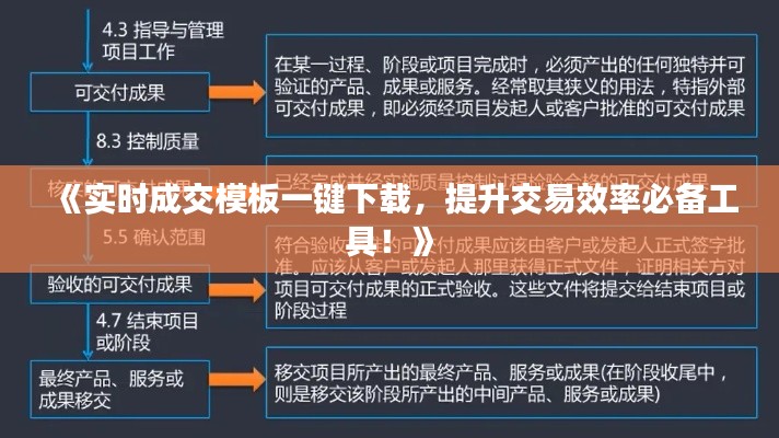 《实时成交模板一键下载，提升交易效率必备工具！》