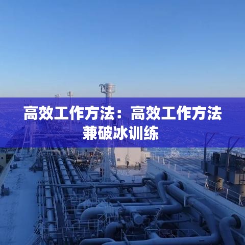 高效工作方法：高效工作方法兼破冰训练 