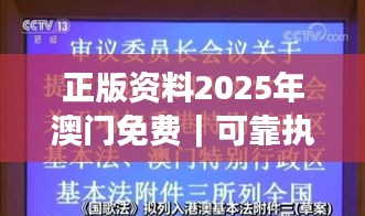 正版资料2025年澳门免费｜可靠执行计划
