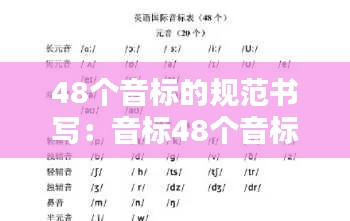 48个音标的规范书写：音标48个音标书写 