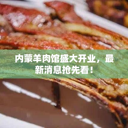 内蒙羊肉馆盛大开业，最新消息抢先看！