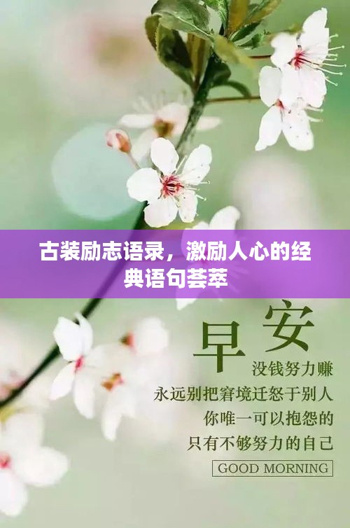 古装励志语录，激励人心的经典语句荟萃