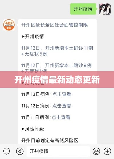 开州疫情最新动态更新