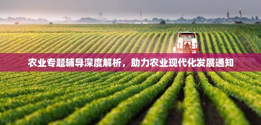 农业专题辅导深度解析，助力农业现代化发展通知