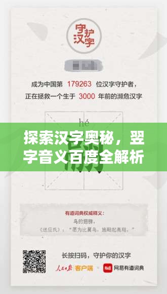 探索汉字奥秘，翌字音义百度全解析