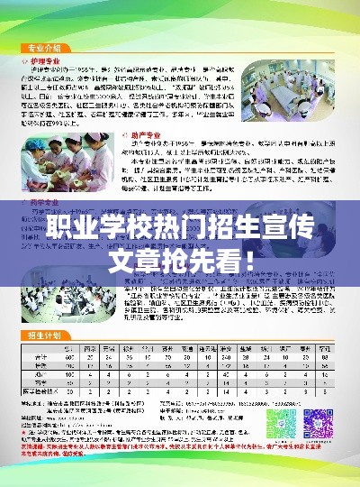 职业学校热门招生宣传文章抢先看！