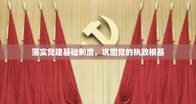 落实党建基础制度，巩固党的执政根基