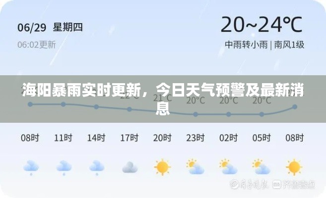 海阳暴雨实时更新，今日天气预警及最新消息