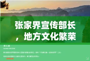张家界宣传部长，地方文化繁荣的推动力量
