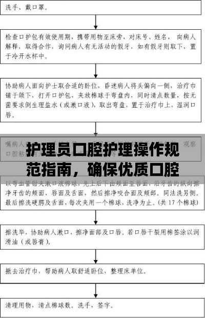 护理员口腔护理操作规范指南，确保优质口腔护理的必备知识