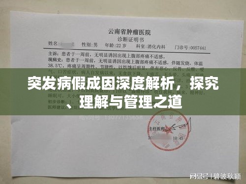 突发病假成因深度解析，探究、理解与管理之道