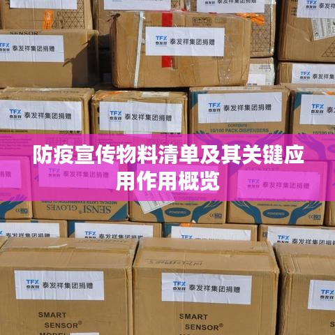 防疫宣传物料清单及其关键应用作用概览