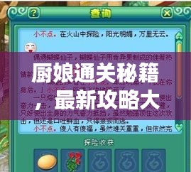 厨娘通关秘籍，最新攻略大全助你轻松成为厨房达人！