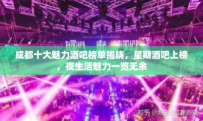成都十大魅力酒吧榜单揭晓，星期酒吧上榜，夜生活魅力一览无余