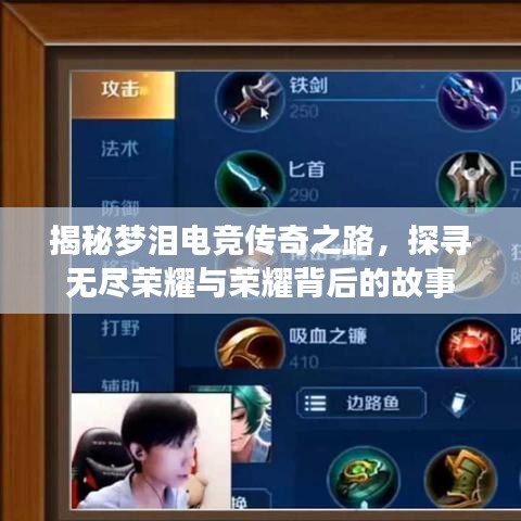 揭秘梦泪电竞传奇之路，探寻无尽荣耀与荣耀背后的故事