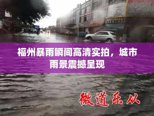 福州暴雨瞬间高清实拍，城市雨景震撼呈现