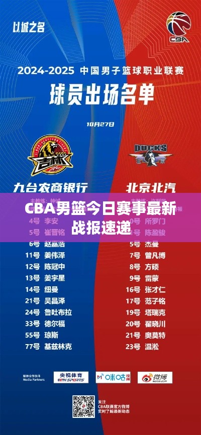 CBA男篮今日赛事最新战报速递